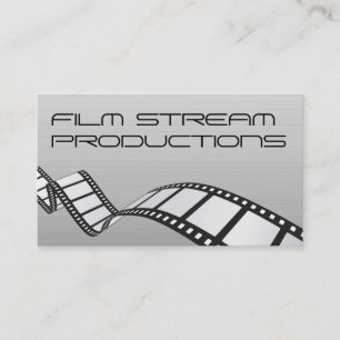 Modern Movie Director Film Producer Business Card
