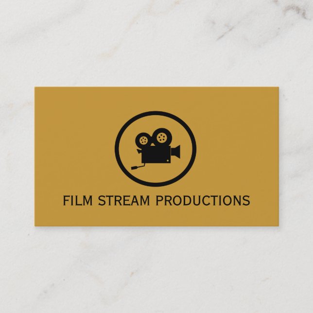 Modern Movie Director Film Producer Business Card (Front)