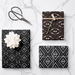 Modern Mudcloth Collection Wrapping Paper Sheet