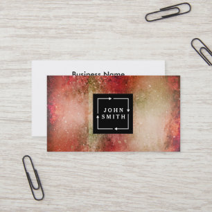 Modern Multi-colour Watercolors Cool Abstract Art Business Card