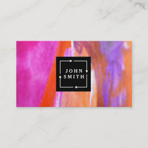 Modern Multi-colour Watercolors Cool Abstract Art Business Card