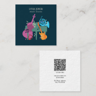 Modern Multi-Instrument Music Business Card