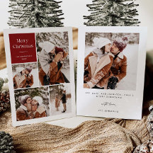 Modern Multi Photo Christmas Card | Holiday Card