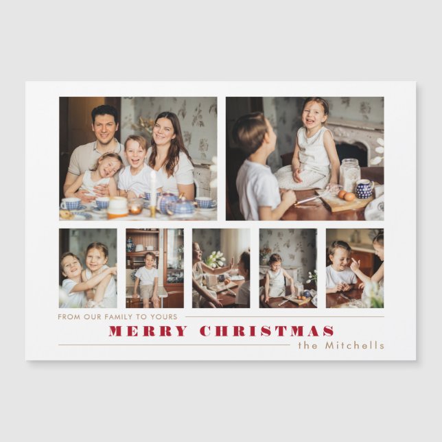 Modern Multi-Photo Christmas Collage (Front)