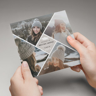 Modern Multi-Photo Collage Graduate Announcement