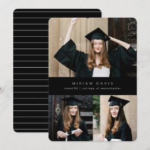 Modern multi photo minimalistic  announcement