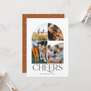 Modern multi photo rust christmas 4 photo