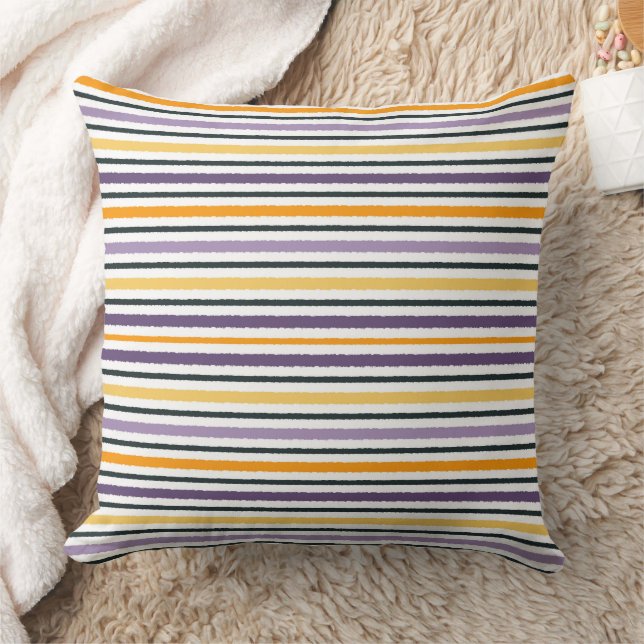 Modern Multi-Width Horizontal Stripe Pattern Cushion (Blanket)