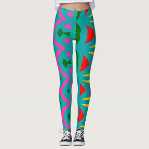 Modern multicolor abstract "Ratti_Creative_Arts" Leggings