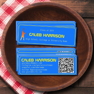 Modern Multicolor Techno Graduation Name Card