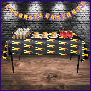 Modern Multicolor Techno Graduation Party Decor Tablecloth