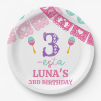 Modern Multicolored Girls Three-esta 3rd Birthday