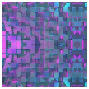 Modern  Multidimensional Geometric pattern Fabric