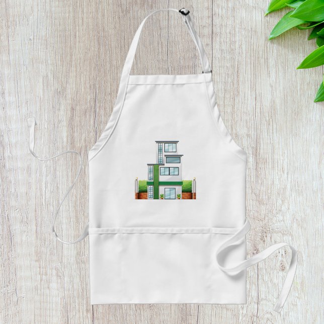 Modern Multistorey House Contemporary Home Standard Apron (Creator Uploaded)