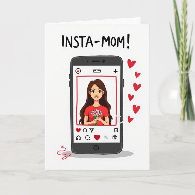 Modern Mum Celebration Card (Front)