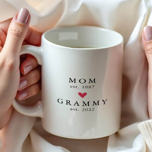 Modern Mum   Grammy Year Est. Coffee Mug