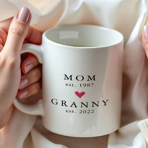 Modern Mum Granny Year Est. Coffee Mug