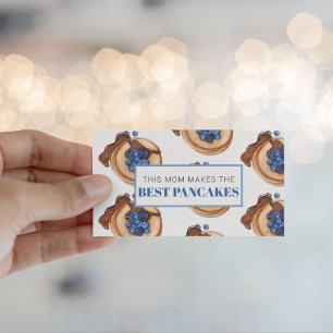Modern Mum Makes Best Pancakes Gift Business Card