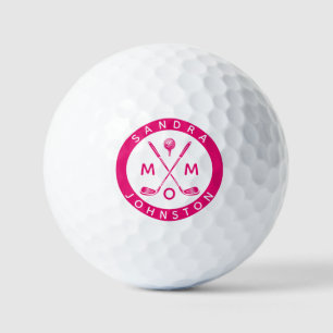 Modern Mum Personalised Name Golf Lover Clubs  Balls