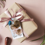 Modern Mum Photo & Super Mum Text | Gift For Mum Gift Tags<br><div class="desc">This gift is perfect for Mother's Day,  birthdays,  or any occasion when you want to show your appreciation for the amazing mum in your life. It is a unique and heartfelt way to express your love and gratitude and is sure to be treasured for years to come.</div>