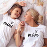 Modern Mum  script Mother's Day  T-Shirt<br><div class="desc">Mummy Modern Mum Mother's Day T-Shirt  with elegant script</div>