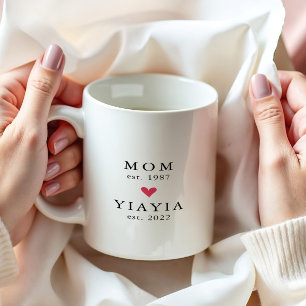 Modern Mum   Yiayia Year Est. Coffee Mug