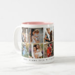 Modern Mumma Collage, 10 Photo Grid, Gift for Mom Two-Tone Coffee Mug<br><div class="desc">This is a 10 photo grid collage that spells out the word MUMMA along with a custom message. Perfect as a gift for mom for mother's day or her birthday,  or Christmas. Keep your memories alive while drinking your morning coffee. Photos by prostooleh / Freepik.</div>