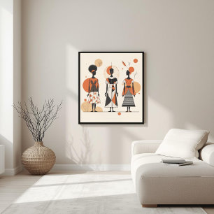 Modern Muse – Abstract Feminine Geometry II Poster