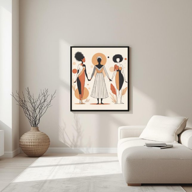 Modern Muse – Abstract Feminine Geometry IV Poster (Creator Uploaded)