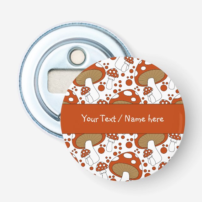 Modern mushroom design bottle opener (Front)