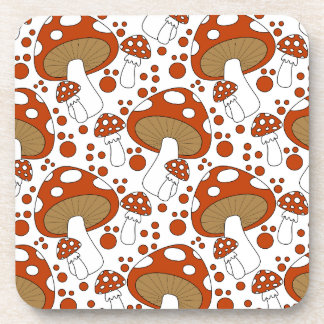 Modern mushroom design coaster