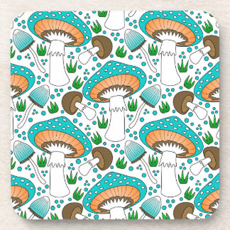 Modern mushroom design coaster