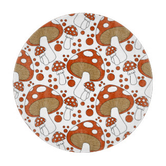 Modern mushroom design cutting board