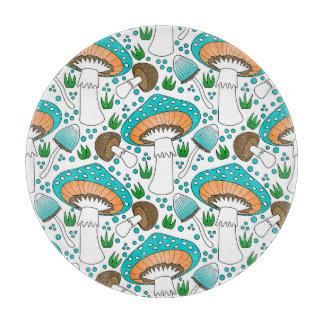Modern mushroom design cutting board