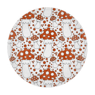 Modern mushroom design cutting board