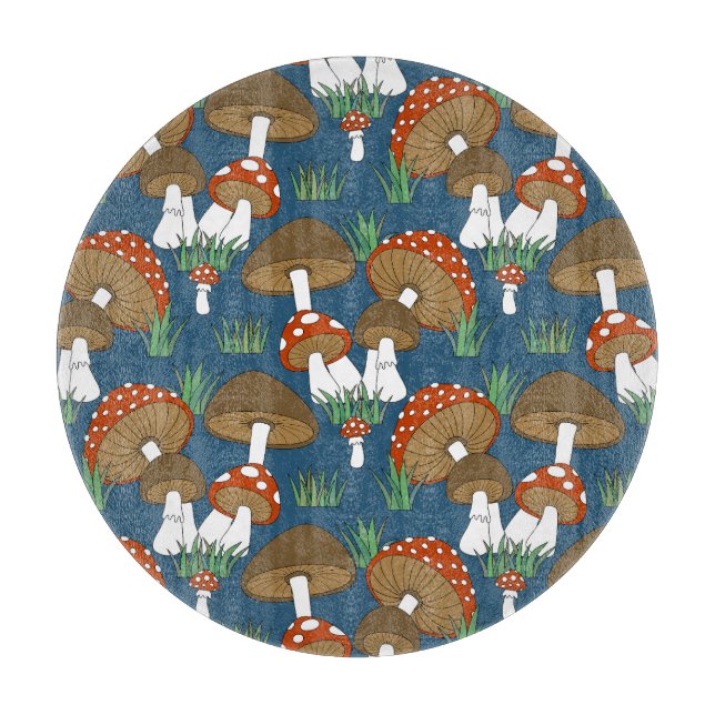 Modern mushroom design cutting board (Front)