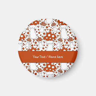 Modern mushroom design magnet
