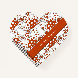 Modern mushroom design notebook