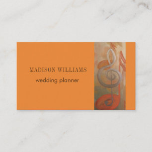 Modern Music Minimalist Art Business Card