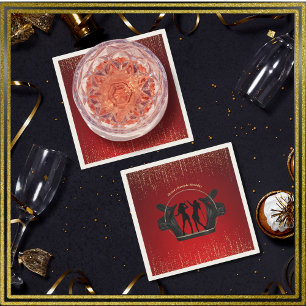 Modern Music Party Karaoke Birthday Paper Napkins