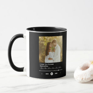 Modern Music Player Frame Add Title, Name Photo Mug