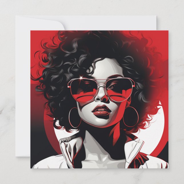 Modern Musings: Empowering Women Pop Art Card (Front)