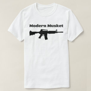 Modern Musket AR15 M16 M4 Black Rifle Molon Labe T-Shirt