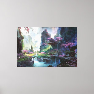 Modern Muted Sage Green Geometric Abstract Wall Ar Canvas Print