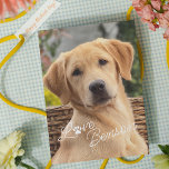 Modern My Best Friend Picture Love Paw Print Card<br><div class="desc">Fun full photo Mother's or Father's day card. With room to customise or personalise with a photo of your dog(s),  cat(s),  or other pet. And on the inside of the card is plenty of room to create your own cute text if so desired.</div>