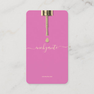 MODERN NAIL ART NAIL CARE BEAUTY SALON PINK BUSINESS CARD