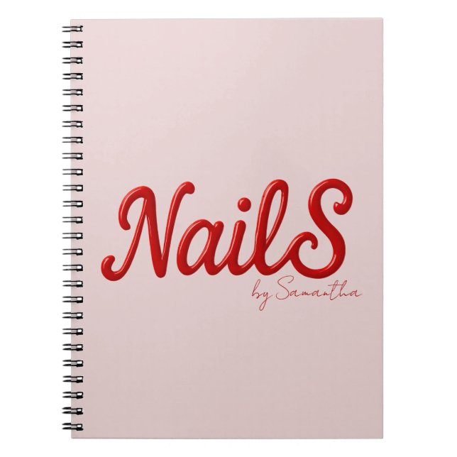 Modern Nail Salon Artist Notebook (Front)