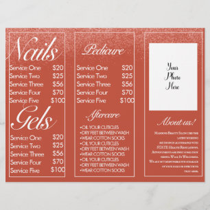 Modern Nail Services Session Brochure Flyer