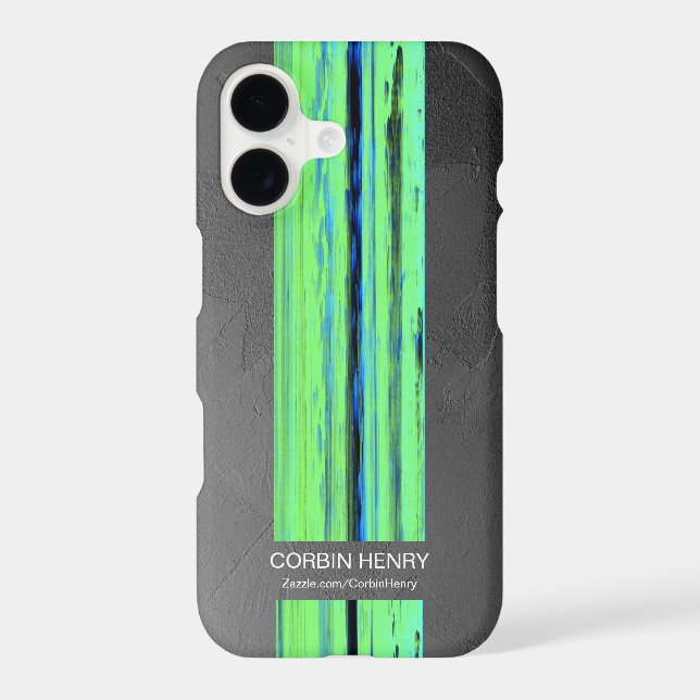 Modern Name Abstract Texture iPhone Case (Back)