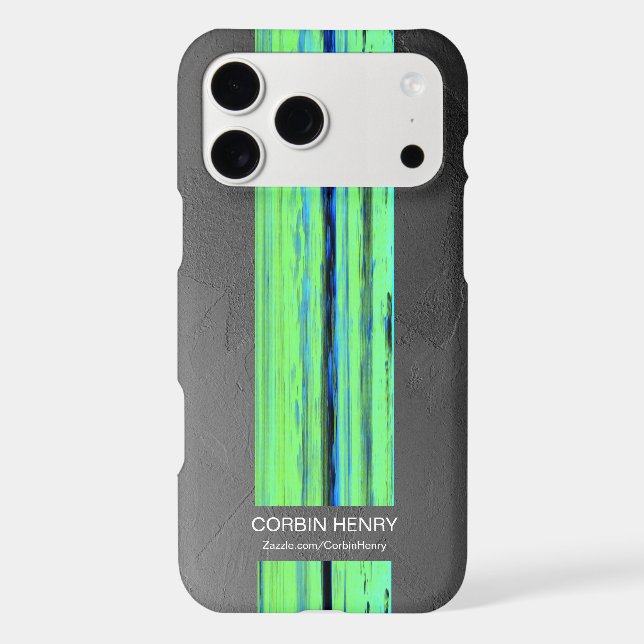 Modern Name Abstract Texture iPhone Case (Back)